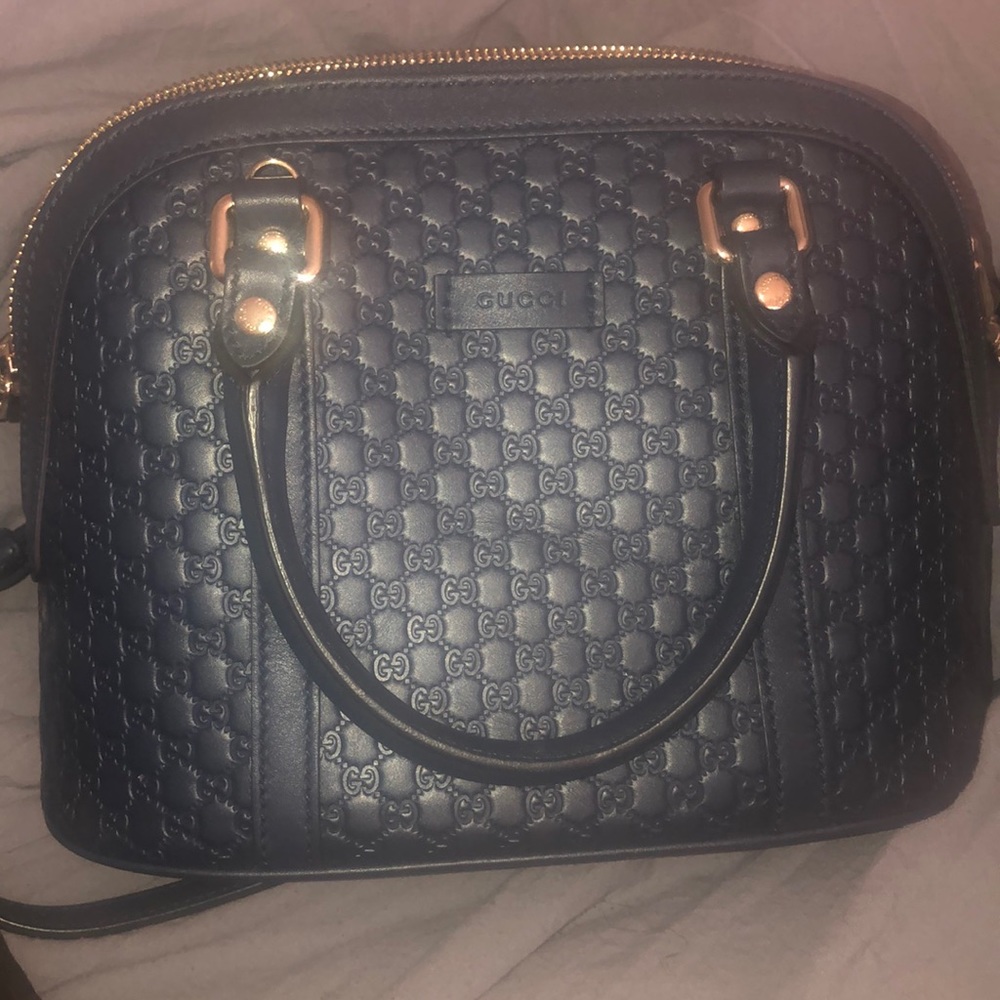 Authentic Gucci bag dark navy bag used once